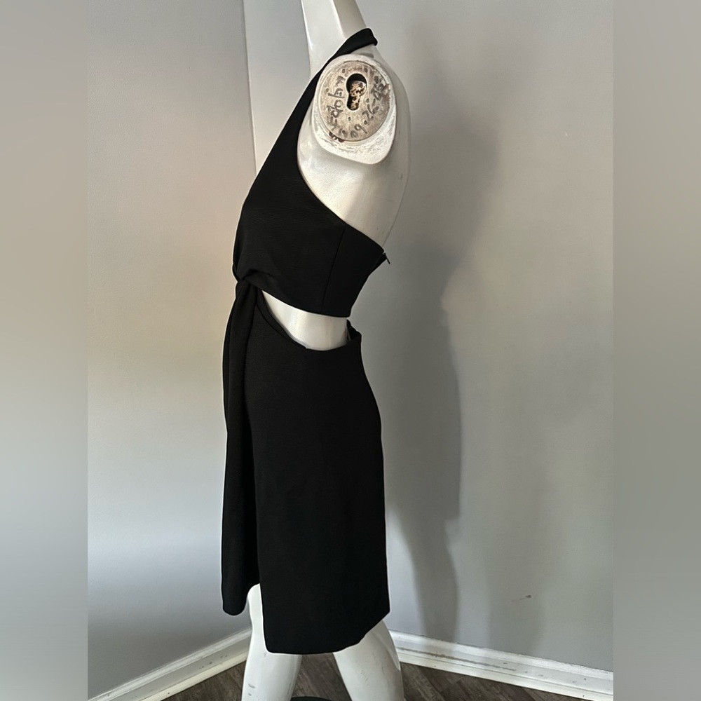 Galvan eclipse cutout stretch-jersey halterneck m… - image 3